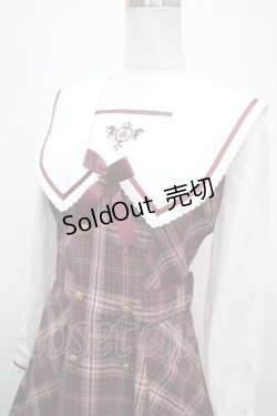 画像3: Amavel / Classical Confection チェックセーラーワンピース F ボルドー Y-25-04-23-129-CA-OP-SZ-ZY