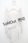 Ank Rouge / セーラーBigシャツチュニック M ベージュ Y-25-04-23-130-CA-OP-SZ-ZY