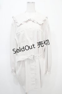 Ank Rouge / セーラーBigシャツチュニック M ベージュ Y-25-04-23-130-CA-OP-SZ-ZY
