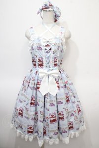 metamorphose / Disney Alice in Wonderlandジャンパースカートセット 1 サックス Y-25-04-23-134-ME-OP-SZ-ZY