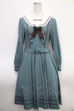 画像1: Innocent World / アビーワンピース L ブルーグリーン×ショコラ Y-25-04-23-135-IW-OP-SZ-ZY (1)