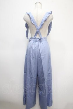 画像2: axes femme POETIQUE / フリルサス付きパンツ  サックス Y-25-04-23-138-AX-SK-SZ-ZY