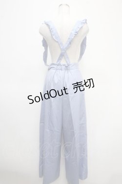 画像2: axes femme POETIQUE / フリルサス付きパンツ  サックス Y-25-04-23-138-AX-SK-SZ-ZI