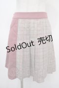 axes femme POETIQUE / 切替スカート  ピンク Y-25-04-23-139-AX-SK-SZ-ZT152