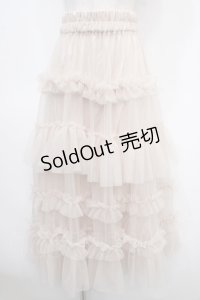 axes femme / フリルチュールティアードスカート  キナリ Y-25-04-23-140-AX-SK-SZ-ZY