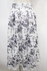 axes femme Nostalgic / ドローイングフラワー柄スカート F 茶 Y-25-04-23-142-LO-SK-SZ-ZI