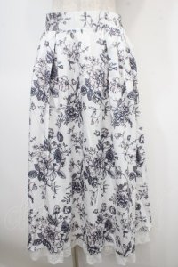 axes femme Nostalgic / ドローイングフラワー柄スカート F 茶 Y-25-04-23-142-LO-SK-SZ-ZY