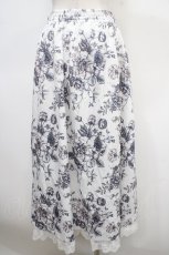 画像2: 【SALE】axes femme Nostalgic / ドローイングフラワー柄スカート F 茶 Y-25-04-23-142-LO-SK-SZ-ZT198 (2)