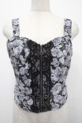 axes femme / フルールPTジップ付ビスチェ F 黒 Y-25-04-23-012-AX-TO-SZ-ZY