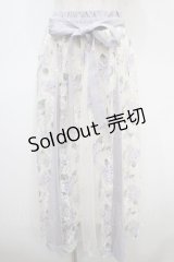 axes femme / 紫陽花プリントレーススカート F ラベンダー Y-25-04-23-144-AX-SK-SZ-ZY