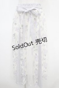 axes femme / 紫陽花プリントレーススカート F ラベンダー Y-25-04-23-144-AX-SK-SZ-ZY