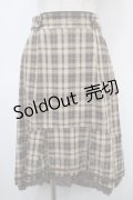 axes femme / チェックフィッシュテールスカート F 茶 Y-25-04-23-145-AX-SK-SZ-ZI