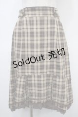 axes femme / チェックフィッシュテールスカート F 茶 Y-25-04-23-145-AX-SK-SZ-ZI