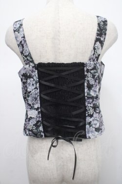 画像2: axes femme / フルールPTジップ付ビスチェ F 黒 Y-25-04-23-012-AX-TO-SZ-ZY