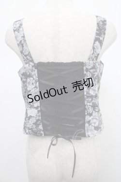 画像2: axes femme / フルールPTジップ付ビスチェ F 黒 Y-25-04-23-012-AX-TO-SZ-ZY