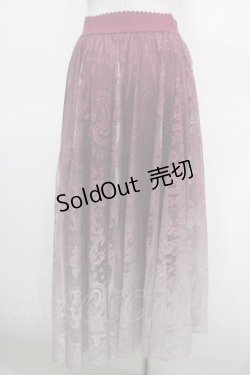 画像2: axes femme / レースグラデーションスカート  ピンク Y-25-04-23-151-AX-SK-SZ-ZY