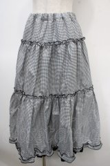 m petit by misako / NINA'Sギャザースカート M 中黒 Y-25-04-23-152-LO-SK-SZ-ZY