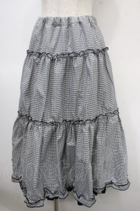m petit by misako / NINA'Sギャザースカート M 中黒 Y-25-04-23-152-LO-SK-SZ-ZY
