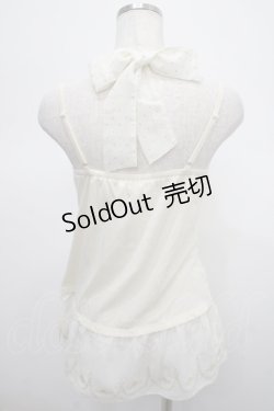 画像2: axes femme / 裾刺繍ホルターキャミソール M 生成り Y-25-04-23-015-AX-TO-SZ-ZY
