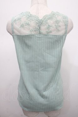 画像2: axes femme / 繊細レースタンクトップ M ミント Y-25-04-23-023-AX-TO-SZ-ZY