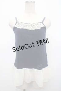 axes femme / アンサンブルレーシーニット M 紺 Y-25-04-23-024-AX-TO-SZ-ZY