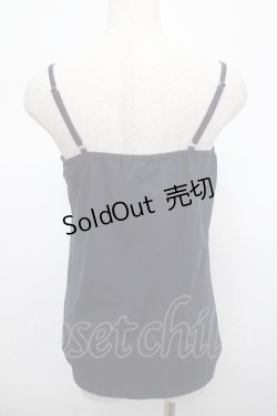 画像2: axes femme / フラワーモチーフキャミソール M 紺 Y-25-04-23-027-AX-TO-SZ-ZY