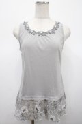 axes femme / 裾オパールタンクトップ M グレー Y-25-04-23-030-AX-TO-SZ-ZY