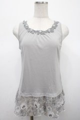 axes femme / 裾オパールタンクトップ M グレー Y-25-04-23-030-AX-TO-SZ-ZY