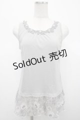 axes femme / 裾オパールタンクトップ M グレー Y-25-04-23-030-AX-TO-SZ-ZY