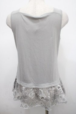 画像2: axes femme / 裾オパールタンクトップ M グレー Y-25-04-23-030-AX-TO-SZ-ZY
