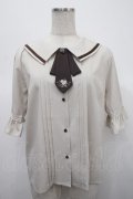 axes femme / リボンタイ付きクラシックブラウス F 生成り Y-25-04-23-039-AX-BL-SZ-ZY