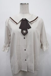 axes femme / リボンタイ付きクラシックブラウス F 生成り Y-25-04-23-039-AX-BL-SZ-ZY