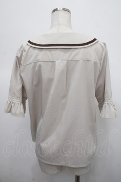 画像2: axes femme / リボンタイ付きクラシックブラウス F 生成り Y-25-04-23-039-AX-BL-SZ-ZY