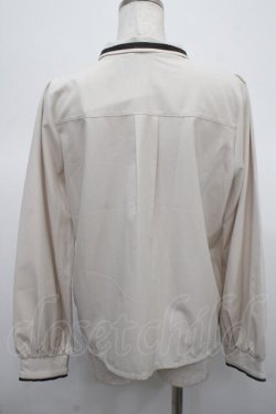 画像2: axes femme / タイ付ブラウス M ベージュ Y-25-04-23-040-AX-BL-SZ-ZY