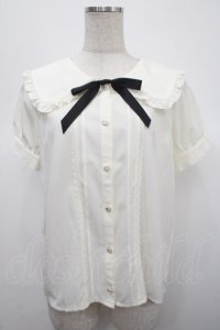 axes femme POETIQUE / ビッグ襟デザインブラウス  生成り Y-25-04-23-042-AX-BL-SZ-ZY