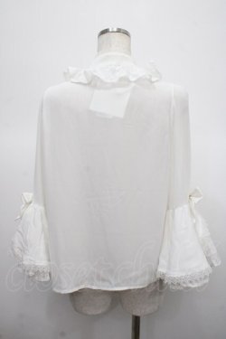 画像2: axes femme kawaii / 姫袖7分丈ブラウス M 白 Y-25-04-23-043-AX-BL-SZ-ZY