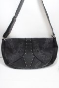 Ozz Croce / 刺繍入りショルダーバック  黒 Y-25-04-26-005-OO-BG-SZ-ZY