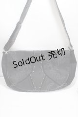 Ozz Croce / 刺繍入りショルダーバック  黒 Y-25-04-26-005-OO-BG-SZ-ZT-K020