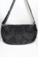 画像1: Ozz Croce / 刺繍入りショルダーバック  黒 Y-25-04-26-005-OO-BG-SZ-ZY (1)