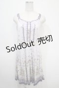 axes femme / レースパネルブーケ花柄ワンピース M ラベンダー Y-25-04-26-040-AX-OP-SZ-ZY