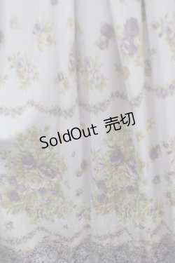 画像3: axes femme / レースパネルブーケ花柄ワンピース M ラベンダー Y-25-04-26-040-AX-OP-SZ-ZY