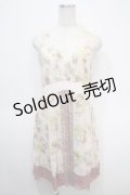 axes femme / 転写風ブーケ花柄ワンピース Ｍ アワピンク Y-25-04-26-042-AX-OP-SZ-ZI