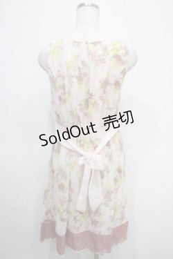 画像2: axes femme / 転写風ブーケ花柄ワンピース Ｍ アワピンク Y-25-04-26-042-AX-OP-SZ-ZI