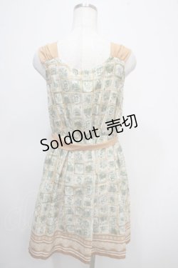 画像2: axes femme / 切手柄ワンピース M オレンジ Y-25-04-26-045-AX-OP-SZ-ZI