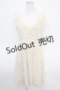 axes femme / カシュクール格子花柄ワンピース M オレンジ Y-25-04-26-046-AX-OP-SZ-ZI