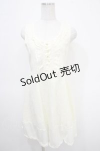 axes femme / レースボンディングチュニック M キナリ Y-25-04-26-049-AX-OP-SZ-ZI