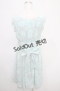 画像2: axes femme / カシュクール格子花柄ワンピース M グリーン Y-25-04-26-050-AX-OP-SZ-ZY