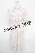 axes femme POETIQUE / フラワーキャットボウタイワンピース  イエロー Y-25-04-26-054-AX-OP-SZ-ZY