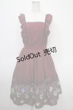 画像1: axes femme POETIQUE / ふしぎの国のアリス/ワンピース M ワイン Y-25-04-26-055-AX-OP-SZ-ZI
