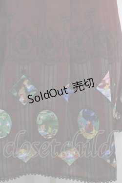 画像3: axes femme POETIQUE / ふしぎの国のアリス/ワンピース M ワイン Y-25-04-26-055-AX-OP-SZ-ZI